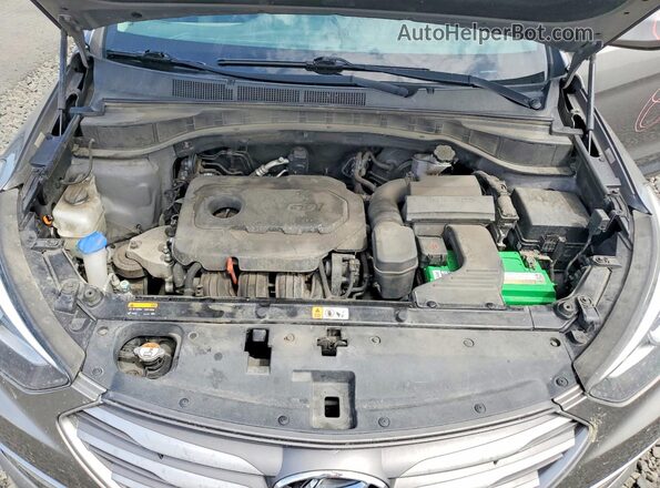5XYZUDLB5HG402120 2017 HYUNDAI SANTA Gray Vista del compartimento del motor