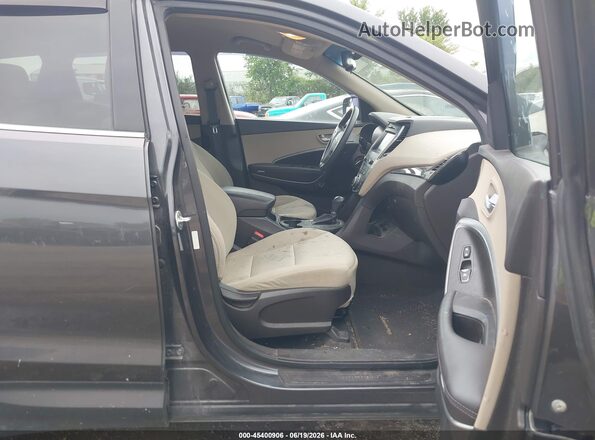 5XYZUDLB6HG384694 2017 HYUNDAI SANTA FE SPORT Серый Вид салона спереди