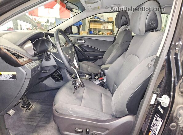 5XYZUDLB6HG414499 2017 HYUNDAI SANTA Black Vista interior delantera