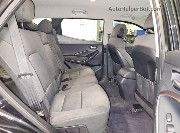 5XYZUDLB6HG414499 2017 HYUNDAI SANTA Black Vista interior trasera