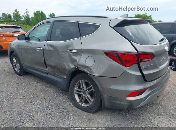 5XYZUDLB6JG535846 2018 HYUNDAI SANTA FE SPORT Silver Trasero izquierdo