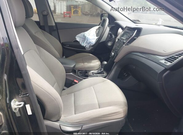 5XYZUDLB7GG355123 2016 HYUNDAI SANTA FE SPORT Black Вид салону спереду