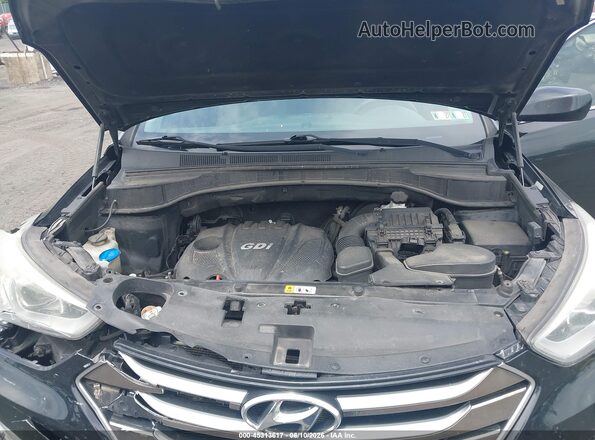 5XYZUDLB7GG355123 2016 HYUNDAI SANTA FE SPORT Black Вид ззаду
