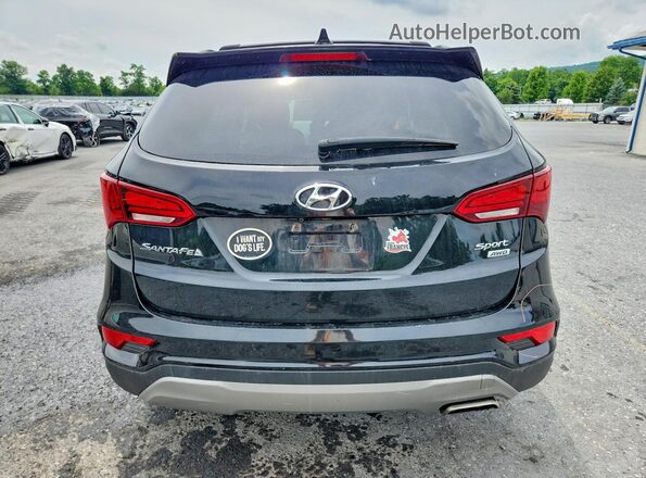 5XYZUDLB7HG400966 2017 HYUNDAI SANTA Black უკანა ხედი