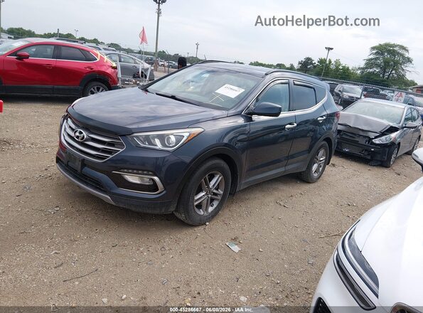 5XYZUDLB7HG430405 2017 HYUNDAI SANTA FE SPORT Blue წინა მარცხენა ხედი სამი მეოთხედიდან