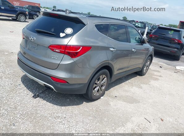 5XYZUDLB8GG362100 2016 HYUNDAI SANTA FE SPORT Серый Задняя правая четверть