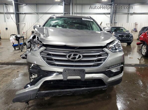 5XYZUDLB8JG536996 2018 HYUNDAI SANTA Gray წინა ხედი
