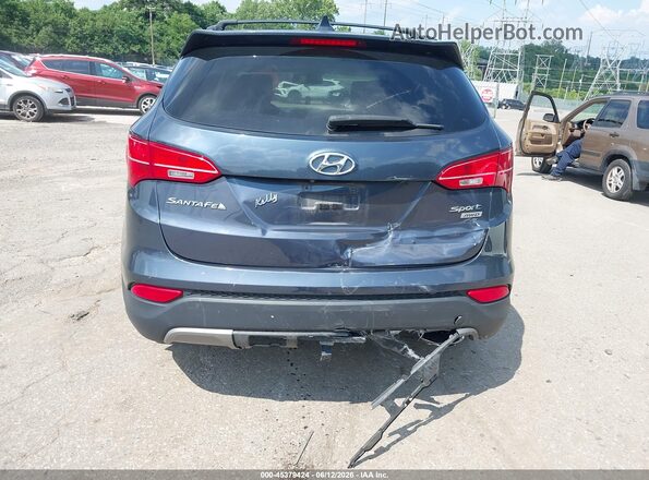 5XYZUDLB9GG317053 2016 HYUNDAI SANTA FE SPORT Blue Widok z przodu