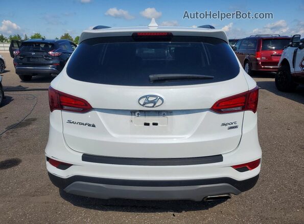 5XYZUDLB9JG547571 2018 HYUNDAI SANTA White უკანა ხედი