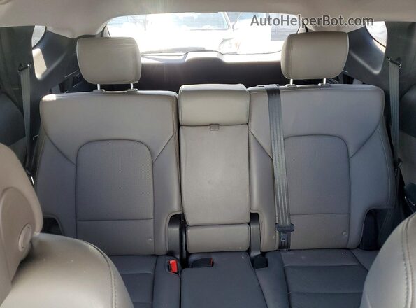 5XYZUDLB9JG547571 2018 HYUNDAI SANTA White უკანა სავარძლების ხედი