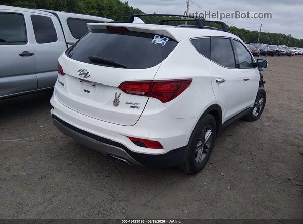 5XYZUDLBXHG460806 2017 HYUNDAI SANTA FE SPORT Белый Задняя правая четверть
