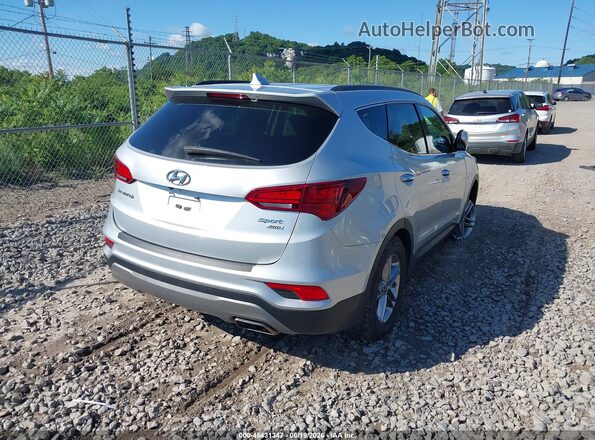 5XYZUDLBXJG521660 2018 HYUNDAI SANTA FE SPORT Silver Rear right