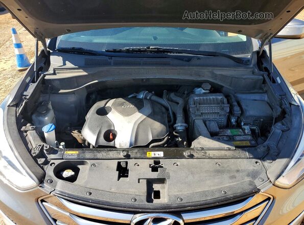 5XYZW4LA2GG348601 2016 HYUNDAI SANTA Gray Engine compartment view