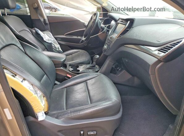 5XYZW4LA7GG362946 2016 HYUNDAI SANTA Gray Widok wnętrza z przodu