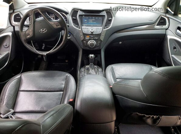 5XYZW4LA7GG362946 2016 HYUNDAI SANTA Gray Widok deski rozdzielczej