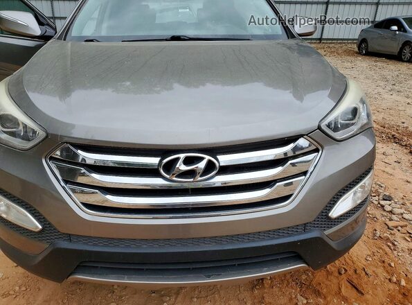 5XYZW4LA7GG362946 2016 HYUNDAI SANTA Gray Widok komory silnika