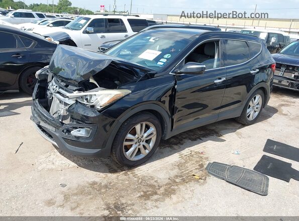 5XYZW4LAXGG309285 2016 HYUNDAI SANTA FE SPORT Black Front left