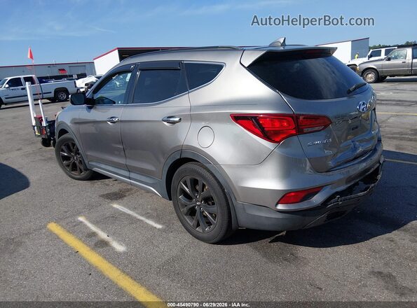 5XYZW4LAXHG488459 2017 HYUNDAI SANTA FE SPORT Gray Trasero izquierdo
