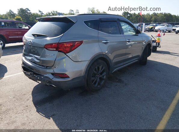 5XYZW4LAXHG488459 2017 HYUNDAI SANTA FE SPORT Gray Trasero derecho