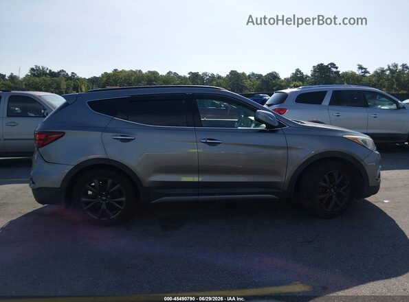 5XYZW4LAXHG488459 2017 HYUNDAI SANTA FE SPORT Gray Vista interior trasera