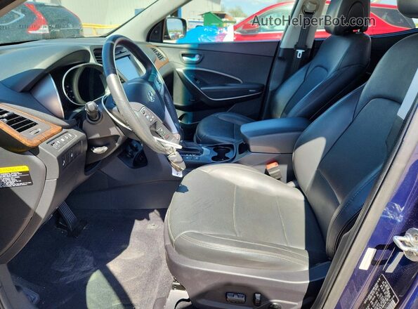 5XYZW4LAXJG515679 2018 HYUNDAI SANTA Blue Widok wnętrza z przodu