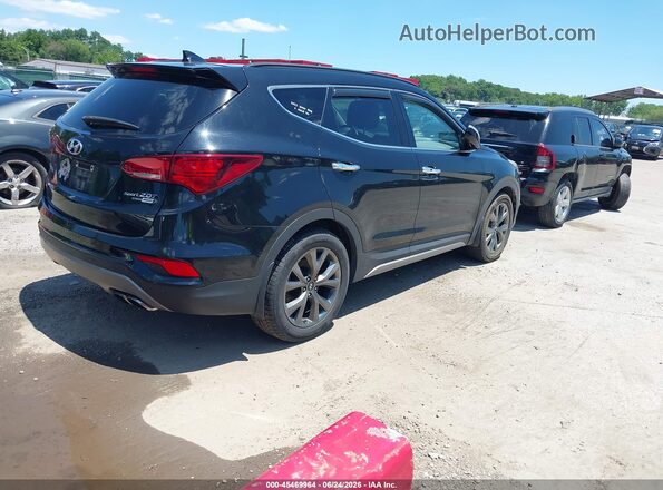 5XYZWDLA0JG505565 2018 HYUNDAI SANTA FE SPORT Black უკანა მარჯვენა