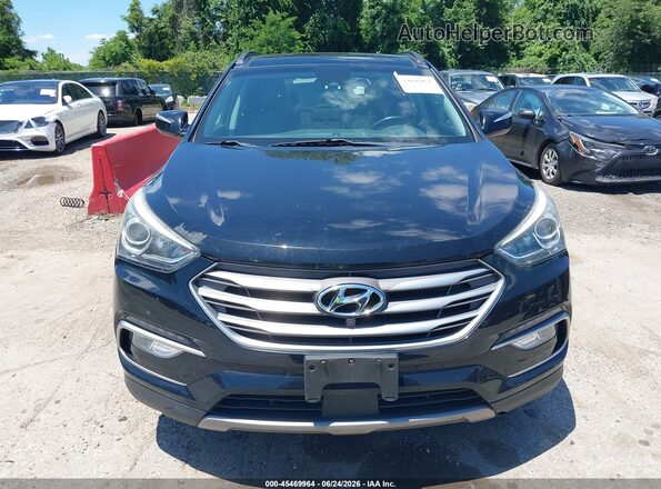 5XYZWDLA0JG505565 2018 HYUNDAI SANTA FE SPORT Black ხელსაწყოთა პანელის ხედი