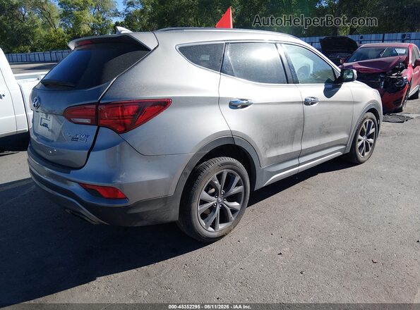 5XYZWDLA1JG529664 2018 HYUNDAI SANTA FE SPORT Серебряный Задняя правая четверть