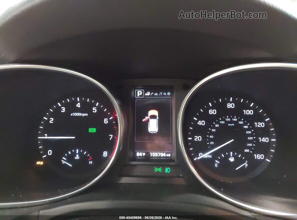 5XYZWDLA2HG437831 2017 HYUNDAI SANTA FE SPORT Gray უკანა სავარძლების ხედი