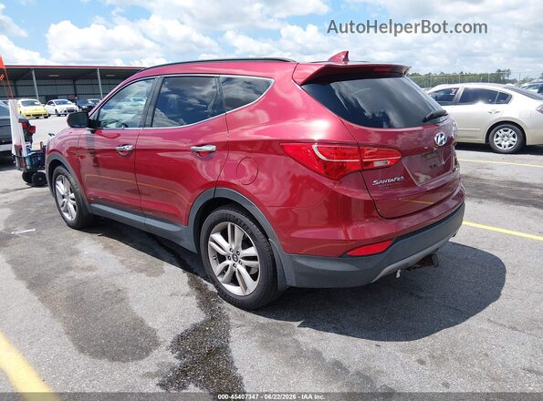 5XYZWDLA3GG345383 2016 HYUNDAI SANTA FE SPORT Red Հետևի ձախ