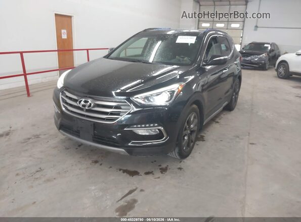 5XYZWDLA4HG485380 2017 HYUNDAI SANTA FE SPORT Black Передня ліва чверть