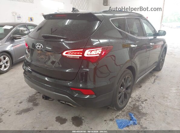 5XYZWDLA4HG485380 2017 HYUNDAI SANTA FE SPORT Black Задня права чверть