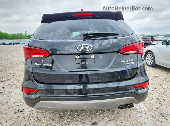 5XYZWDLA4JG554302 2018 HYUNDAI SANTA Черный Вид сзади