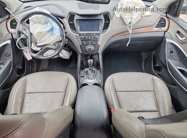 5XYZWDLA4JG554302 2018 HYUNDAI SANTA Черный Вид панели приборов