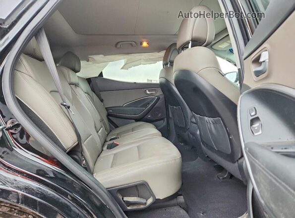 5XYZWDLA4JG554302 2018 HYUNDAI SANTA Черный Вид задней части салона