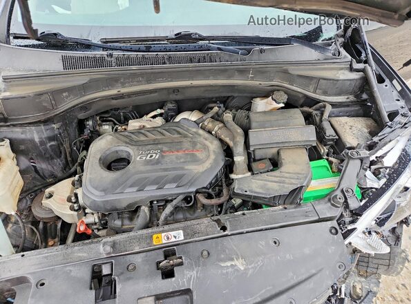 5XYZWDLA4JG554302 2018 HYUNDAI SANTA Черный Вид подкапотного пространства