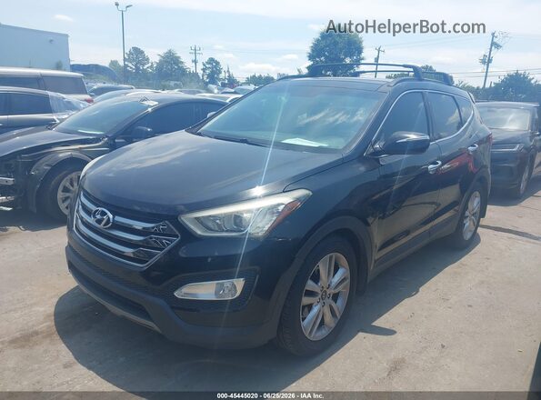 5XYZWDLA7GG320549 2016 HYUNDAI SANTA FE SPORT Black Front left
