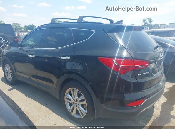 5XYZWDLA7GG320549 2016 HYUNDAI SANTA FE SPORT Black Rear interior view