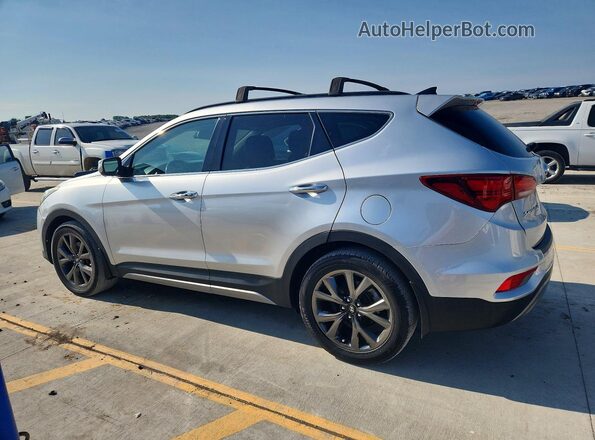 5XYZWDLA7JG548879 2018 HYUNDAI SANTA Серебряный Задняя левая четверть