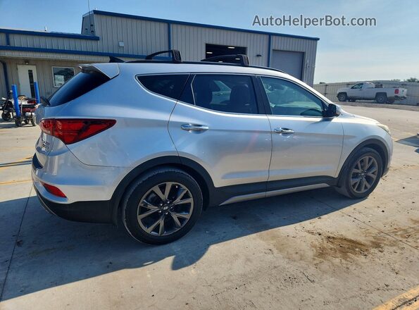 5XYZWDLA7JG548879 2018 HYUNDAI SANTA Серебряный Задняя правая четверть