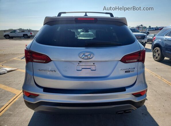 5XYZWDLA7JG548879 2018 HYUNDAI SANTA Серебряный Вид сзади