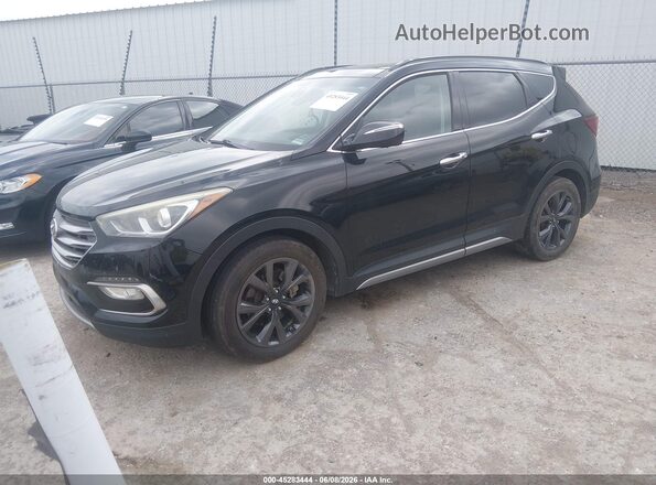 5XYZWDLA8HG408527 2017 HYUNDAI SANTA FE SPORT Черный Передняя левая четверть