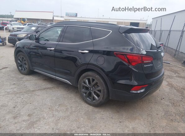 5XYZWDLA8HG408527 2017 HYUNDAI SANTA FE SPORT Черный Задняя левая четверть