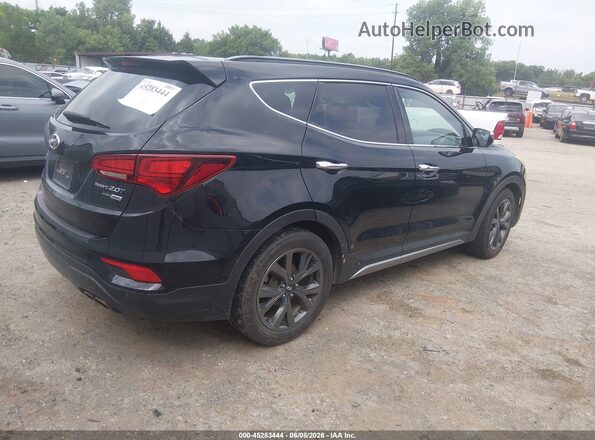 5XYZWDLA8HG408527 2017 HYUNDAI SANTA FE SPORT Черный Задняя правая четверть