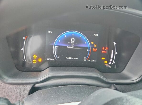 5YFB4MDE0TP402525 2026 TOYOTA COROLLA White Вид щитка приладів