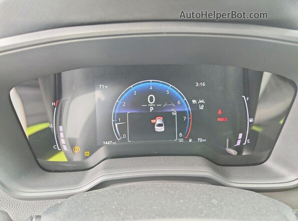 5YFB4MDE0TP434164 2026 TOYOTA COROLLA Black ხელსაწყოთა პანელის ხედი