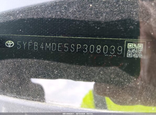 5YFB4MDE5SP308039 2025 TOYOTA COROLLA Blue 