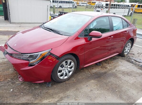 5YFB4MDE6SP269347 2025 TOYOTA COROLLA Red Առջևի ձախ երեք քառորդ տեսարան