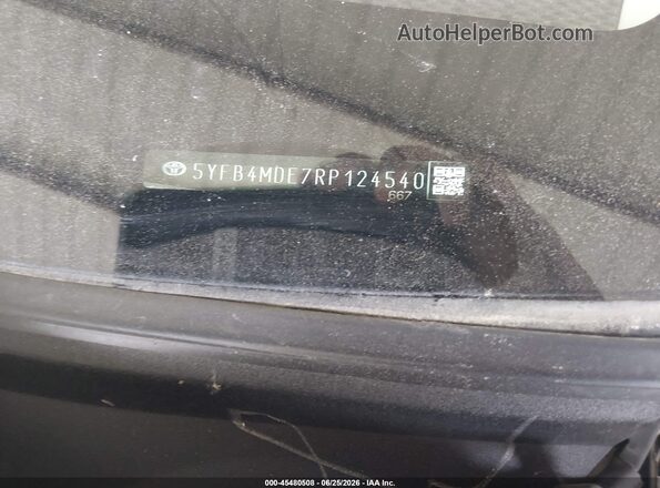 5YFB4MDE7RP124540 2024 TOYOTA COROLLA Silver Widok komory silnika