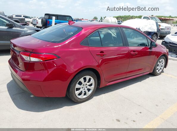 5YFB4MDE8SP233322 2025 TOYOTA COROLLA Красный Задняя правая четверть